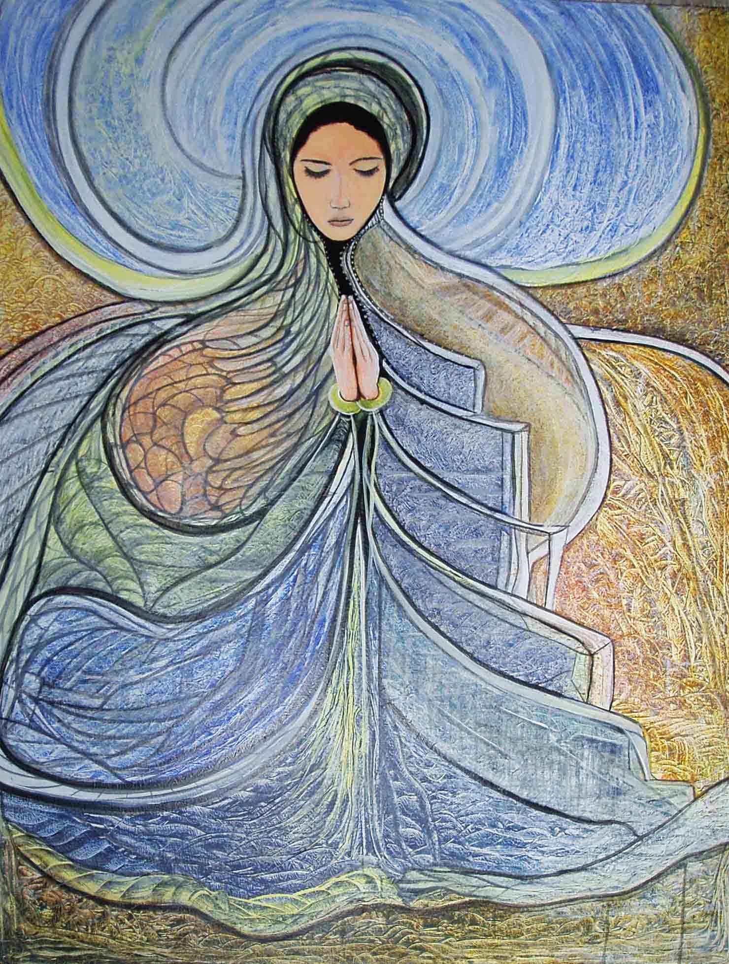Image Of A Blue Painting in Multidimensional Art